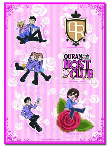 Ouran H.S.Host Club - Group Sticker Set 2, an officially licensed product in our Ouran High School Host Club Stickers department.