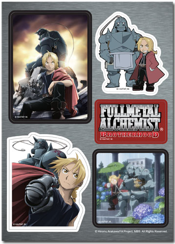 Fullmetal Alchemist Brotherhood - Brotherhood Sticker Set, an officially licensed product in our Fullmetal Alchemist Stickers department.