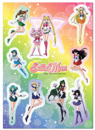 Sailor Moon - Sailor Group Sticker Set, an officially licensed product in our Sailor Moon Stickers department.