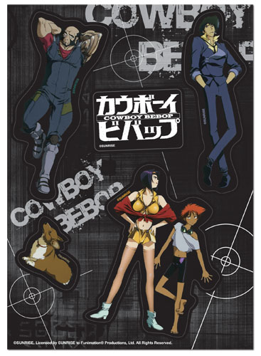Cowboy Bebop - Spike Group Sticker Set, an officially licensed product in our Cowboy Bebop Stickers department.