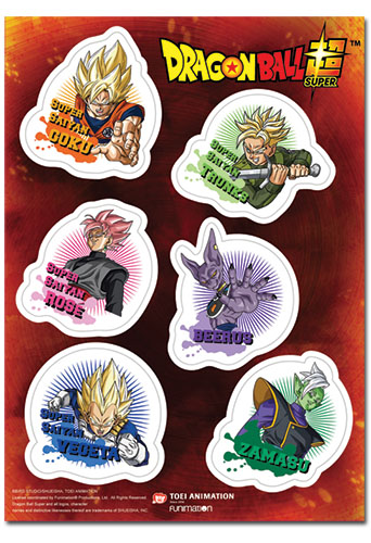 Dragon Ball Super - Future Trunks Saga Sticker Set, an officially licensed product in our Dragon Ball Super Stickers department.