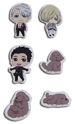 Yuri On Ice!!! - Sd Group Puffy Sticker Set, an officially licensed product in our Yuri!!! On Ice Stickers department.