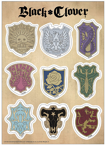 Black Clover - Symbol Sticker Set, an officially licensed product in our Black Clover Stickers department.