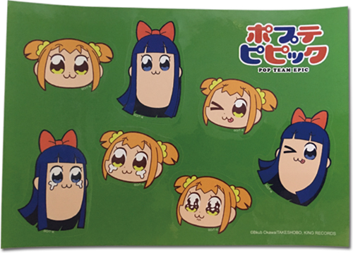 Pop Team Epic - Popuko & Pipimi Pt.2 Group Sticker Set, an officially licensed product in our Pop Team Epic Stickers department.
