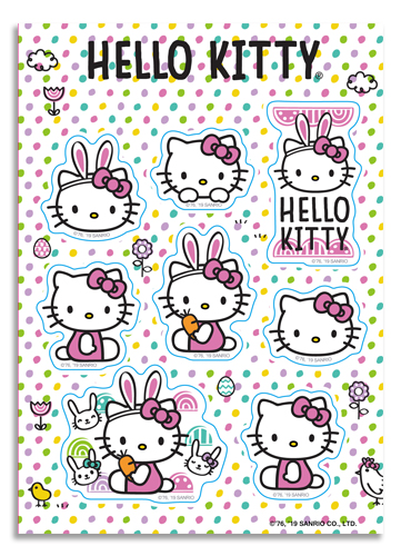 Hello Kitty - 2019 Easter Sticker Set, an officially licensed product in our Hello Kitty Stickers department.