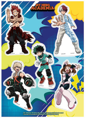 My Hero Academia - Group Hero Costume #3 Sticker Set, an officially licensed product in our My Hero Academia Stickers department.