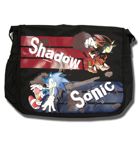 Sonic The Hedgehog Sonic And Shadow Messenger Bag, an officially licensed product in our Sonic Bags department.