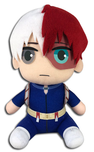 My Hero Academia - Todoroki Hero Costume Sitting Plush 8'', an officially licensed product in our My Hero Academia Costumes & Accessories department.