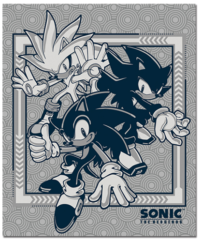 Sonic The Hedgehog - Group Throw Blanket, an officially licensed product in our Sonic Blankets & Linen department.