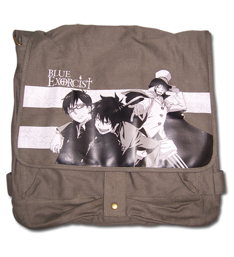 Blue Exorcist Rin, Yukio, And Mephisto Messenger Bag, an officially licensed Blue Exorcist product at B.A. Toys.