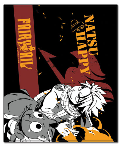 Fairy Tail - Natsu & Hapoy Throw Blanket, an officially licensed product in our Fairy Tail Blankets & Linen department.