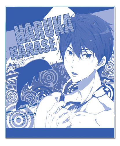 Free! 2 - Haruka Spiral Throw Blanket, an officially licensed product in our Free! Blankets & Linen department.