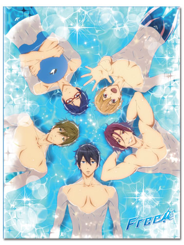 Free! - Group With Water Sublimation Throw Blanket, an officially licensed product in our Free! Blankets & Linen department.