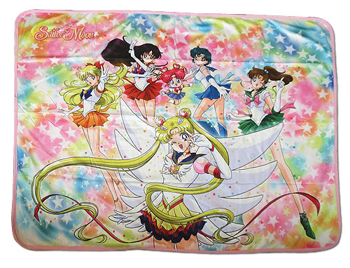 Sailor Moon Stars - Eternal Sailor Moon Group Sublimation Throw Blanket, an officially licensed product in our Sailor Moon Blankets & Linen department.