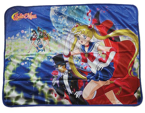 Sailor Moon - Sailor Moon Group Sublimation Throw Blanket, an officially licensed product in our Sailor Moon Blankets & Linen department.