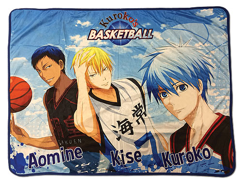 Kuroko's Basketball - Kuroko, Kise, & Aomine Sublimated Throw Blanket, an officially licensed product in our Kuroko'S Basketball Blankets & Linen department.