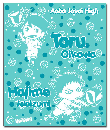 Haikyu!! - Toru & Hajime Throw Blanket, an officially licensed product in our Haikyu!! Blankets & Linen department.
