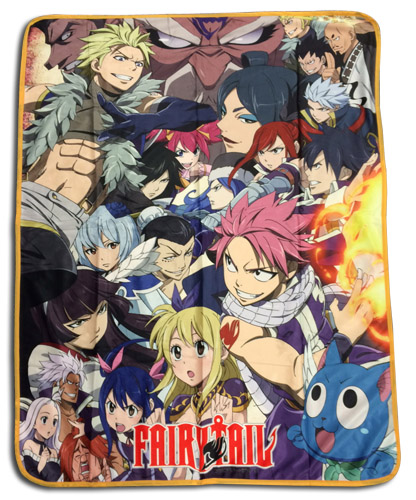 Fairy Tail - Big Group Sublimation Throw Blanket, an officially licensed product in our Fairy Tail Blankets & Linen department.