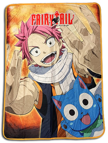 Fairy Tail - Natsu & Happy 3 Sublimation Throw Blanket, an officially licensed product in our Fairy Tail Blankets & Linen department.