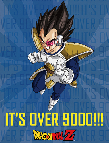 Dragon Ball Z - It's Over 9000!!! Sublimation Throw Blanket, an officially licensed product in our Dragon Ball Z Blankets & Linen department.