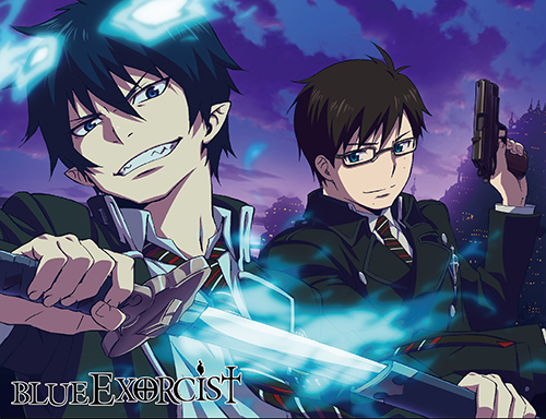 Blue Exorcist - Rin & Yukio Sublimation Throw Blanket, an officially licensed product in our Blue Exorcist Blankets & Linen department.