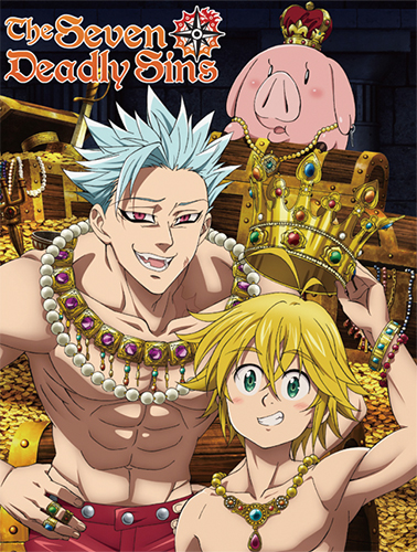 The Seven Deadly Sins - Ban, Melodias & Hawk Sublimation Throw Blanket, an officially licensed product in our The Seven Deadly Sins Blankets & Linen department.