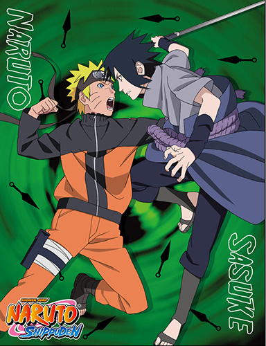 Naruto Shippuden - Sasuke Vs Naruto Sublimation Throw Blanket, an officially licensed product in our Naruto Shippuden Blankets & Linen department.