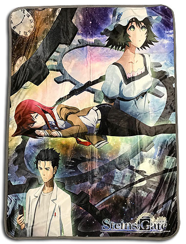 Stein;S Gate - Keyart Sublimation Throw Blanket, an officially licensed product in our Stein;S Gate Blankets & Linen department.