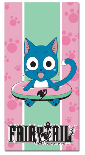 Fairy Tail S2 - Happy Towel, an officially licensed product in our Fairy Tail Towels department.
