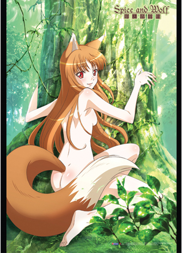 Spice And Wolf Holo In The Forest Wall Scroll, an officially licensed product in our Spice & Wolf Wall Scroll Posters department.