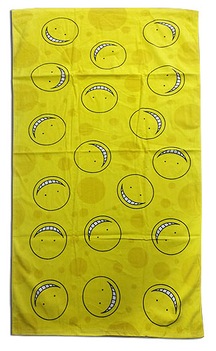 Assassination Classroom - Yellow Koro Towel, an officially licensed Assassination Classroom product at B.A. Toys.