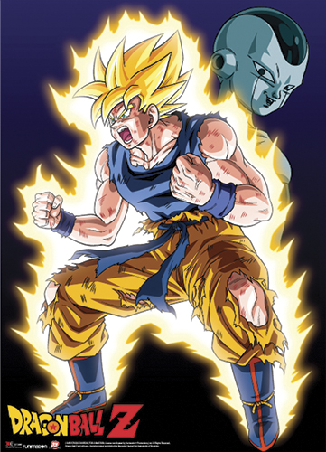 Dragon Ball Z - Super Saiyan Goku Wall Scroll, an officially licensed product in our Dragon Ball Z Wall Scroll Posters department.