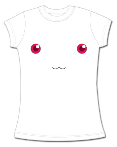 Madoka Magica Kyubey Face Jrs T-Shirt L, an officially licensed product in our Madoka Magica T-Shirts department.
