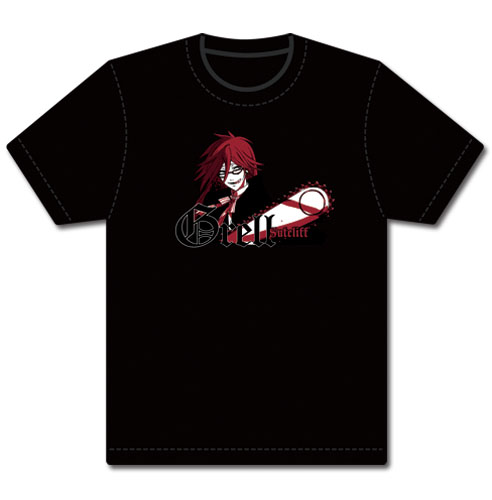 Black Butler Grell With Chainsaw T-Shirt L, an officially licensed product in our Black Butler T-Shirts department.