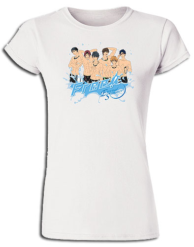 Free! 2 - Group Splash Jrs. Screen Print T-Shirt XXL, an officially licensed product in our Free! T-Shirts department.
