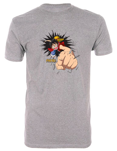 One Piece - Luffy Punch-Out Men's Screen Print T-Shirt XL, an officially licensed product in our One Piece T-Shirts department.