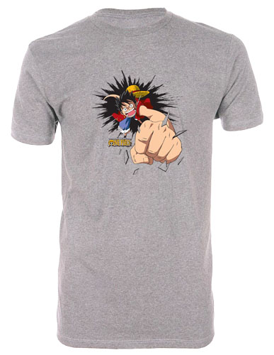 One Piece - Luffy Punch-Out Men's Screen Print T-Shirt L, an officially licensed product in our One Piece T-Shirts department.