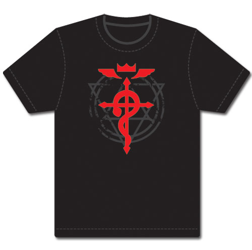 Fullmetal Alchemist Brotherhood Flamel Cross T-Shirt L, an officially licensed product in our Fullmetal Alchemist T-Shirts department.