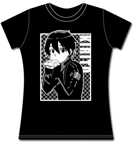 Sword Art Online Kirito Eating Jrs T-Shirt L, an officially licensed product in our Sword Art Online T-Shirts department.