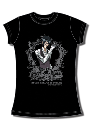 Black Butler Sebastian Slogan Jrs T-Shirt XXL, an officially licensed product in our Black Butler T-Shirts department.