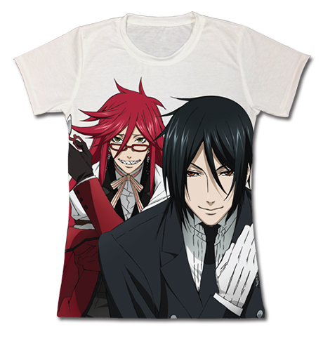 Black Butler - Grell And Sebastian Full Jrs 2 T-Shirt M, an officially licensed Black Butler product at B.A. Toys.