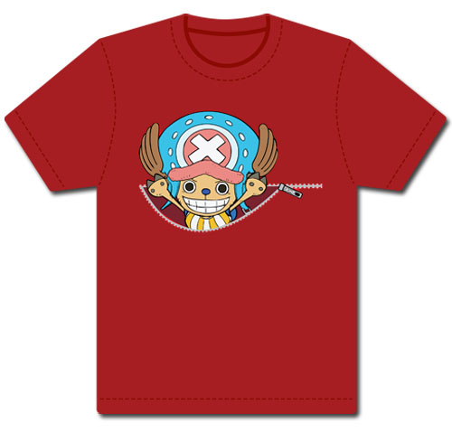 One Piece Chopper & Zipper T-Shirt S, an officially licensed product in our One Piece T-Shirts department.