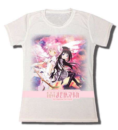Madoka Magica Movie - Madoka Sitting With Homura T-Shirt L, an officially licensed product in our Madoka Magica T-Shirts department.