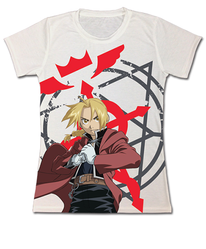 Fullmetal Alchemist Brotherhood - Edward Jrs. T-Shirt S, an officially licensed product in our Fullmetal Alchemist T-Shirts department.