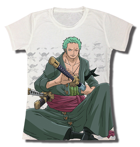 One Piece - New World Zoro Jrs T-Shirt L, an officially licensed product in our One Piece T-Shirts department.