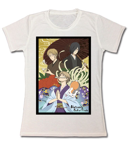 Natsume's Book Of Friends - Takashi, Nyanko, Natori & Matoba Jrs. T-Shirt L, an officially licensed product in our Natsume'S Book Of Friends T-Shirts department.