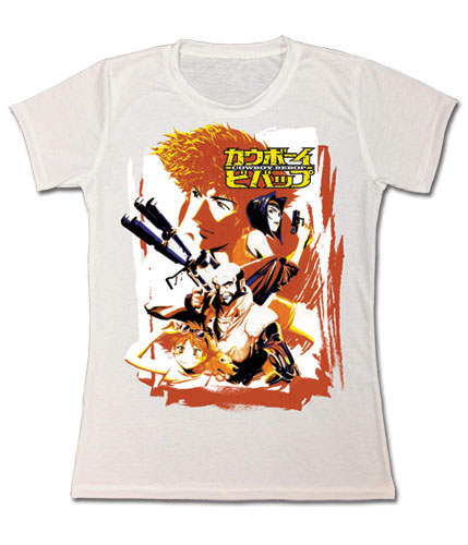 Cowboy Bebop - Spike & Crew Jrs. Sublimation T-Shirt L, an officially licensed product in our Cowboy Bebop T-Shirts department.