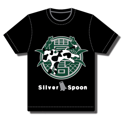 Silver Spoon - School Badge Mens T-Shirt XL, an officially licensed product in our Silver Spoon T-Shirts department.