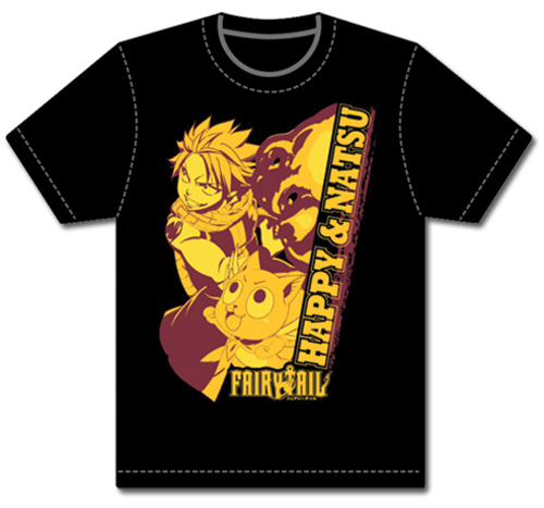 Fairy Tail - Natsu And Happy Mens T-Shirt M, an officially licensed product in our Fairy Tail T-Shirts department.