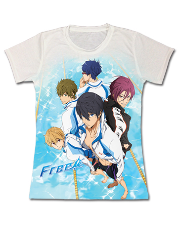 Free! Keyart 001 Jrs T-Shirt XL, an officially licensed product in our Free! T-Shirts department.